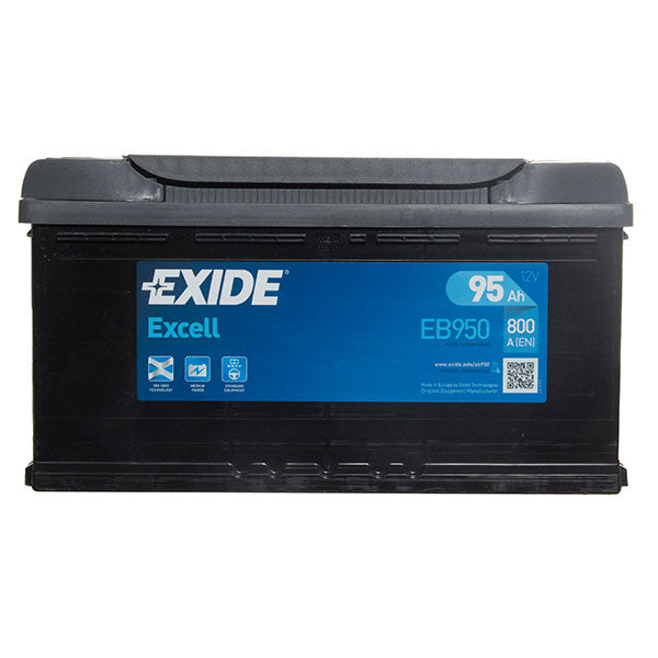 (2) 2130430 Exide Excel 017 12v/100ah/800ca Car Battery - 3 Year Warranty 'Collection only'